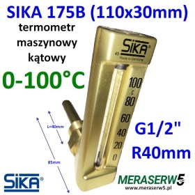 SIKA 175B  0-100 R40mm angle